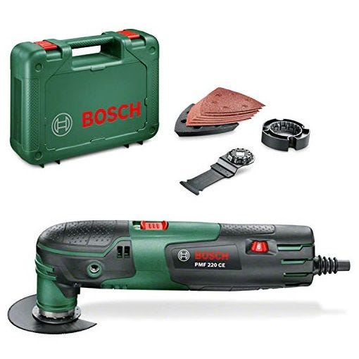 Bosch Home and Garden 0.603.102.000 PMF CE Multiherramienta, 220 W, 220 V, Schwarz, Grün