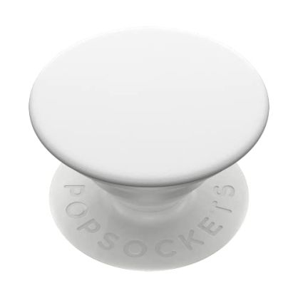 PopSockets PopGrip - Soporte y Agarre para Teléfonos Móviles y Tablets con un PopTop Intercambiable, blanco