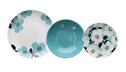 Tognana Malmo - Juego de platos para 6 personas, 18 piezas, porcelana, multicolor