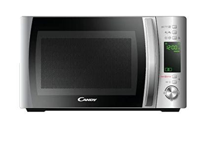 Candy X-Range CMXG20DS, Microondas con Grill Rack, 20L, 700W, 5 Niveles de Potencia, Digital, 40 Programas, Bloqueo Seguridad, Plato 25,5CM, Express Cooking, Temporizador, App simply-Fi, Inox