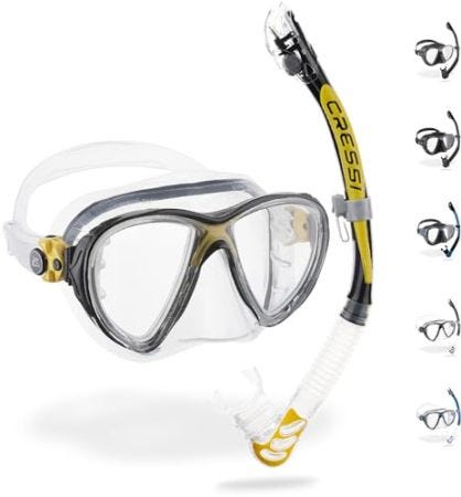 Cressi Big Eyes Evolution Conjunto Combo de Snorkel, Unisex Adulto