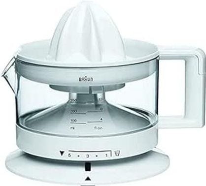 Braun TributeCollection CJ3000 WH - Exprimidor Eléctrico, 20 w, 350ml, Cantidad de Pulpa Ajustable, Apto para Lavavajillas, Blanco