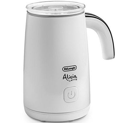 DeLonghi EMF 2.W - Batidora espumadora de leche eléctrica de mano, 500 W, color blanco