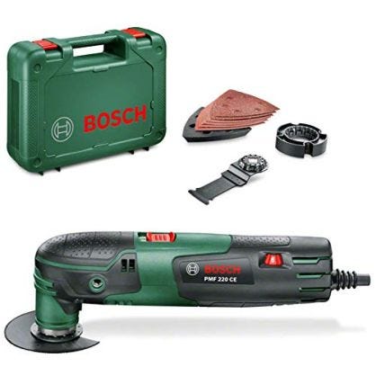 Bosch Home and Garden 0.603.102.000 PMF CE Multiherramienta, 220 W, 220 V, Schwarz, Grün