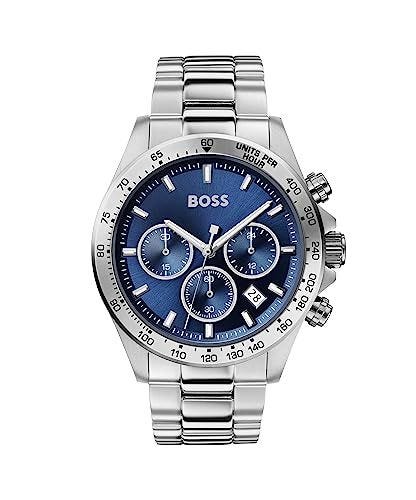 BOSS Reloj Cronógrafo de Cuarzo para Hombre Colleción Hero con Correa en Acero Inoxidable