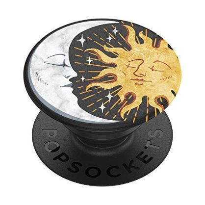 Popsockets PopGrip - Soporte y Agarre para Teléfonos Móviles y Tablets con un PopTop Intercambiable - Sun and Moon