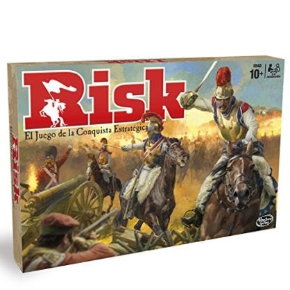 Hasbro Gaming - Clasico Risk Versión Española, para 2 jugadores