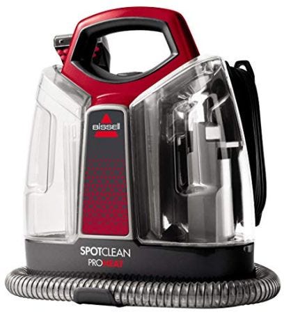 BISSELL SpotClean ProHeat | Limpiador de Manchas Multisuperficie para Alfombras, Moquetas, Tapicería, Escaleras y Coche | Incluye fórmula y accesorios | 330 W | 74 dB | 36988